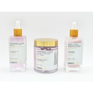 TRULY Strawberry Kisses Plumping Aftershave Oil & Butter with Fairy Lights Serum